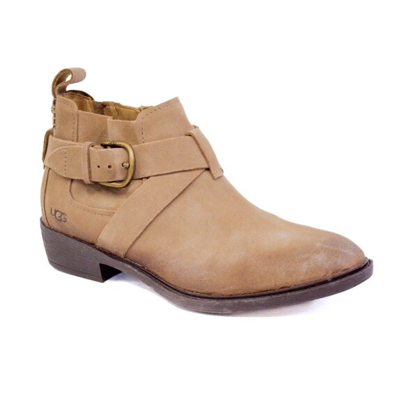 UGG | Boots | Ugg Wylma Suede Leather Ankle Boots Harness Style Equestrian - Picture 5 of 15